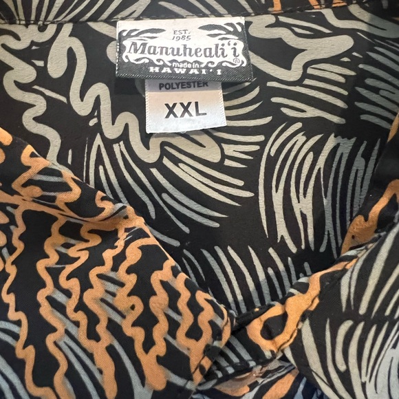 Manuheali’i Men’s Hawaiian Aloha Shirt Button Down XXL - Picture 3 of 3
